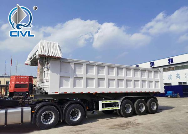 High-tensile Steel T700 Vietnam Semi Trailer Trucks  25m3 Dump Truck Trailer