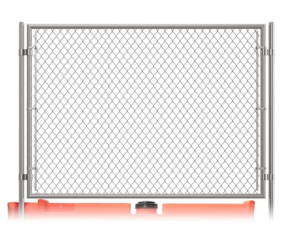 8'x12' temporary chain link fence panels diameter wire 11.5ga chain link mesh 2 x 2 tube 35mm wall thick 1.60mm