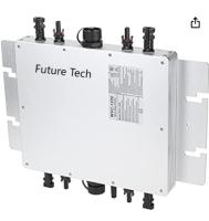 Système de production d'électricité solaire à micro-onduleur FTB1200 PV avec blanc