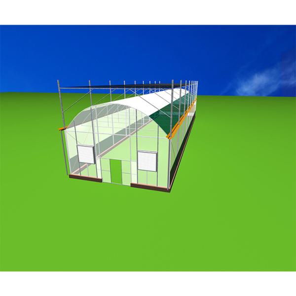 Solar Gray Polycarbonate Sheet Greenhouse For Aquaponics Farming System