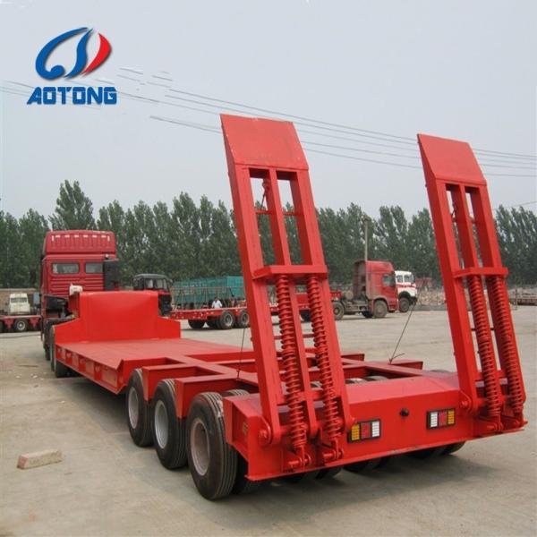 120T Loading Capacity Truck Trailer with Lower Flatbed Loading Deck and Transportation