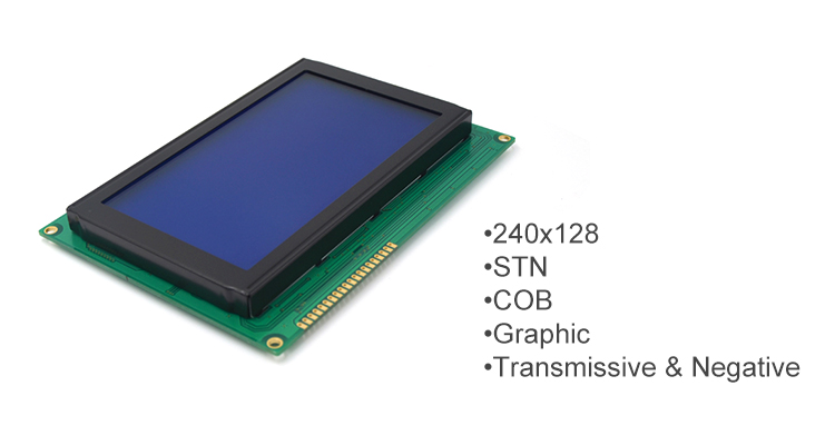 Monochrome FSTN 240x128 LCD Module 21 Pin Display Screen with 8 BIT Parallel Interface