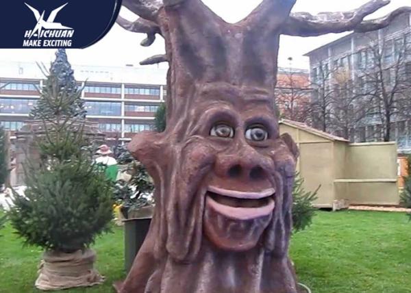 Shopping Plaza Waterproof Resin Cartoon Talking Tree Moving Model