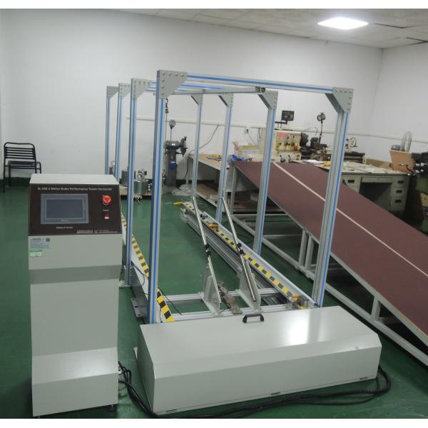 モーターの水平ブレーキ性能テスト