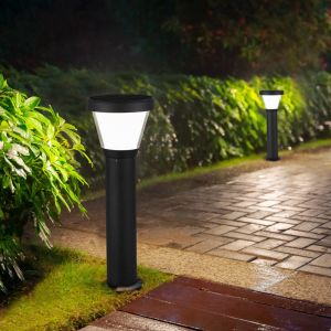 Luces de césped solares IP65 impermeables, diseño de guijarros, lámpara perimetral de jardín