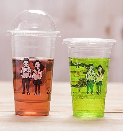 крышка чашки 90oz PS PP устранимая, черная белая прозрачная крышка чашки чая молока