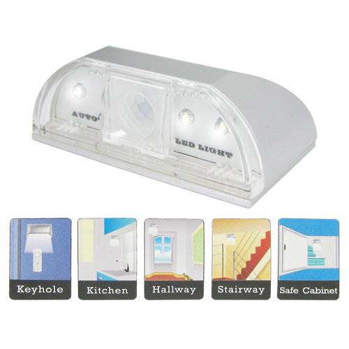 PIR Infrared Detection Motion Sensor Door Stairway Lamp Night Light 4pcs LED Beads For Bedroom Kicthen Hallway Stairs