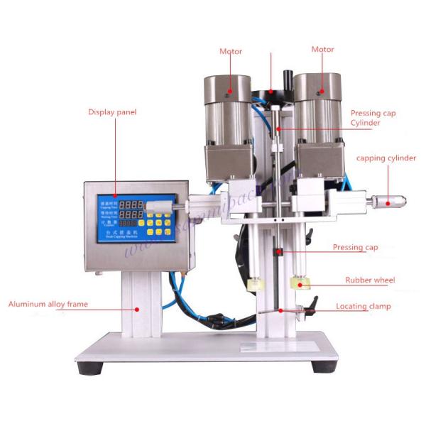 Semi Automatic table top bottle capper For Beverage Food Plastic Glass Bottle
