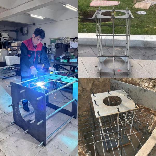 Grounding Done Right Cylindrical Ground Cage Galvanized Steel For Industries