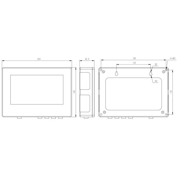Terminal de monitoreo de la calidad del agua KMPW400 con almacenamiento de datos de 60 días
