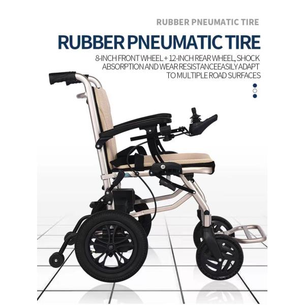 Front and Rear Intelligent Dual Control System Electric Wheelchair for Disabled Home