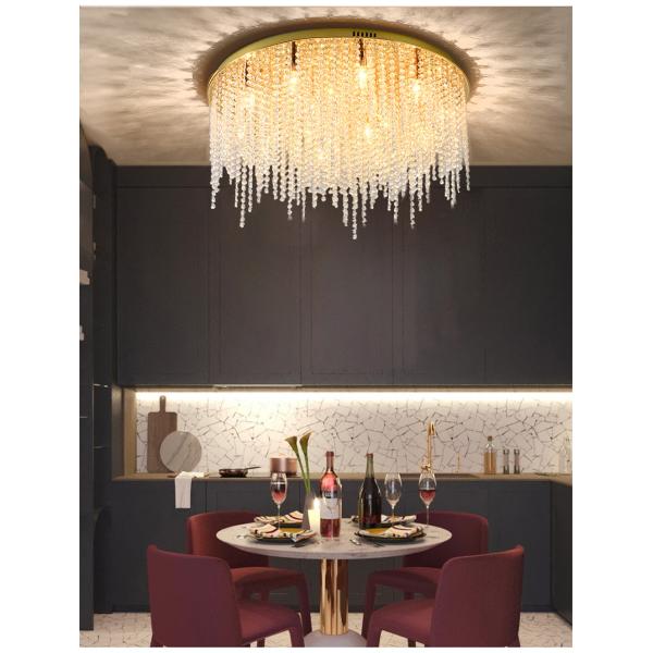 Crystal Chain Ceiling Lights New Lampara Techo for Home Decor guzhen lighting(WH-CA-107)