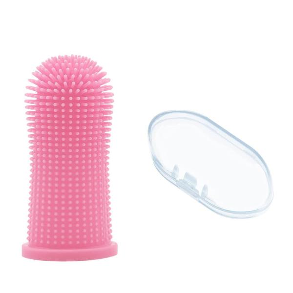Biodegradable Fiber Pet Cleaning Tools Deep Cleaning Deodorizing Silicone Finger Brush