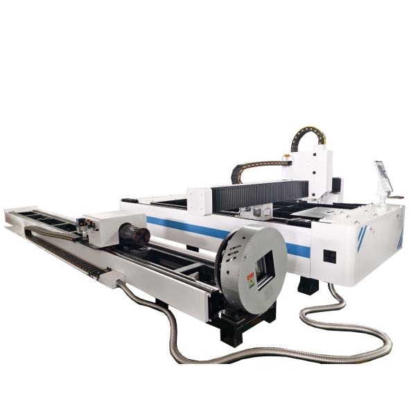 Raycus CNC Laser Fiber Cutting Machine 4KW / 6KW Rotary Laser Cutting Machine