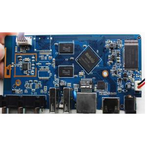 Full Turnkey Assembly Immersion Gold Silver PCB Assembly With Blue RoHS Compliant