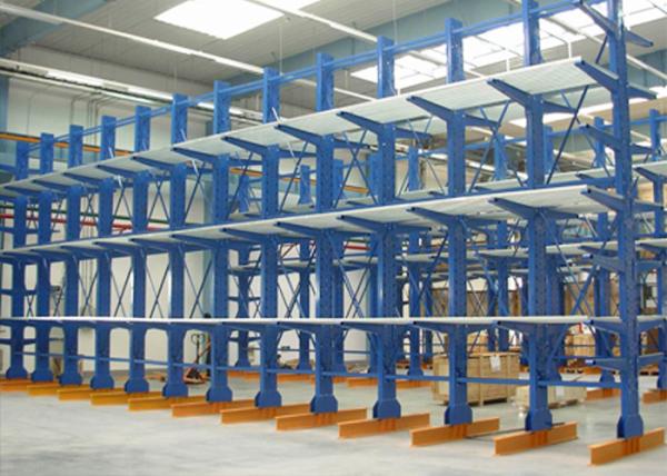 Assemble Cantilever Lumber Storage Racks , MAD-66 Heavy Duty Racking System