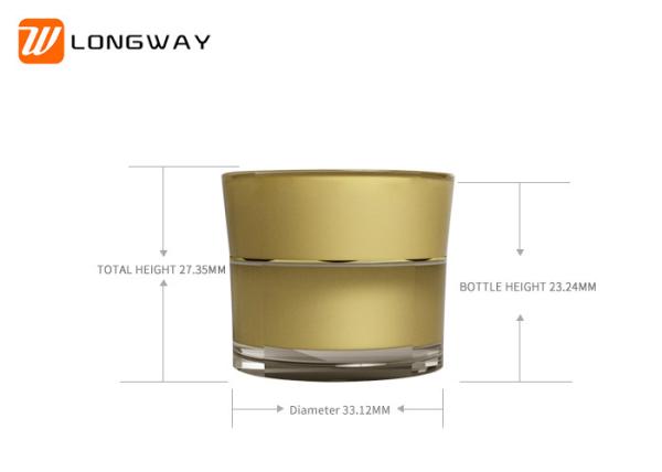 Multi Functional Plastic Cosmetic Bottles / Cosmetic Acrylic Jar PET Material
