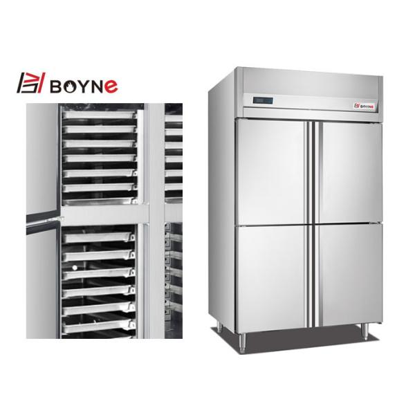 Commercial Stainless Steel Embrco Compressor Four Half Door Trays Insert Refrigerator