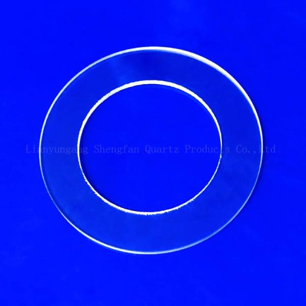 High Light Transmittance Custom Round Quartz Flange Seal Transparent Sheet