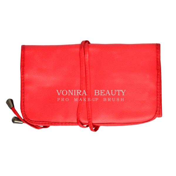 Sac professionnel de stockage de crayon de stylo de support d'article de toilette de poche de petit pain de brosse de maquillage