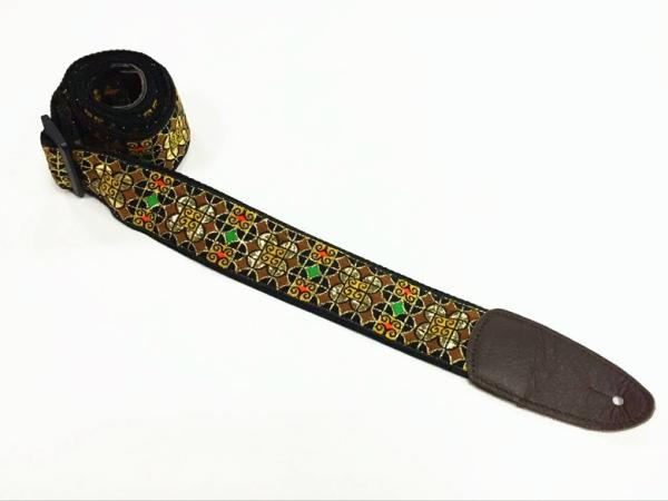 Professional Acoustic Guitar Neck Strap , Western Style Guitar Strap 