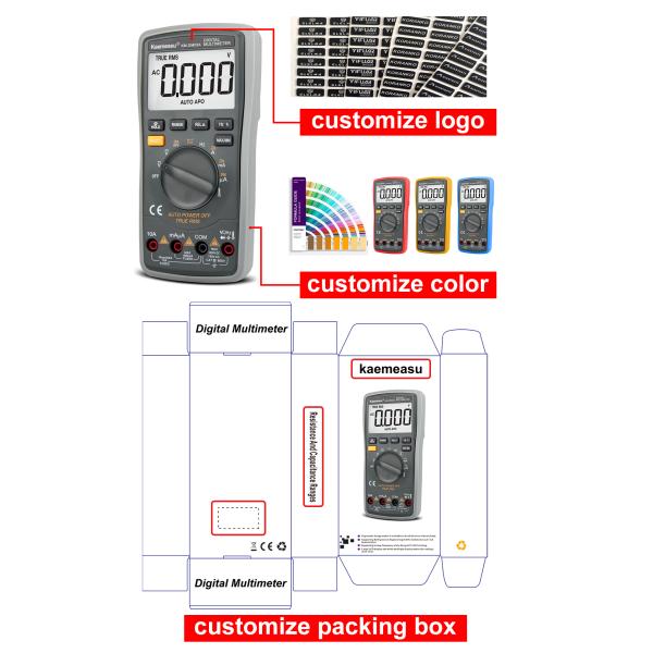 Auto Range Multifunction Multi tester Electric Smart Voltmeter Digital Multimeters for Measuring Voltage Range 6V-1000V