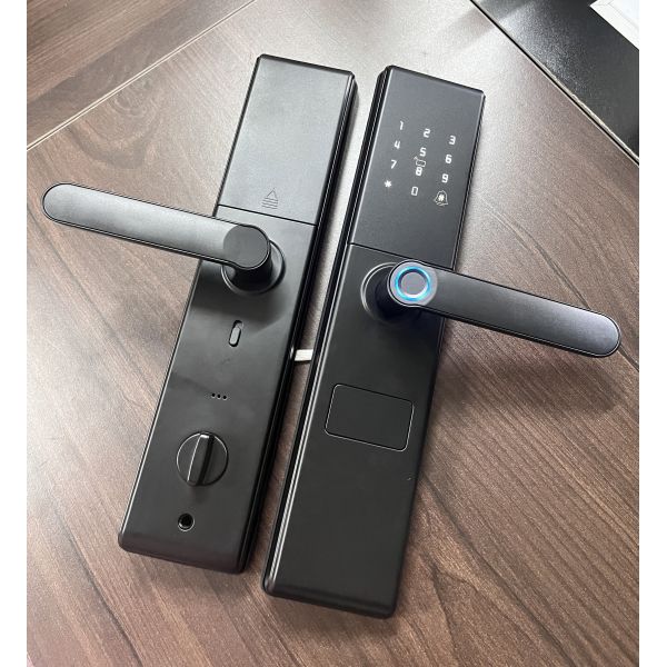 Qleung S829 Tuya Wifi Remote Control Digital Lock Fingerprint Password Key Card Access Smart Home Door Lock