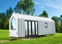 1 dormitorio 1 baño 1 cocina 1 vivienda Casa prefabricada Contenedor construido en remolque con revestimiento de metal de costura de pie