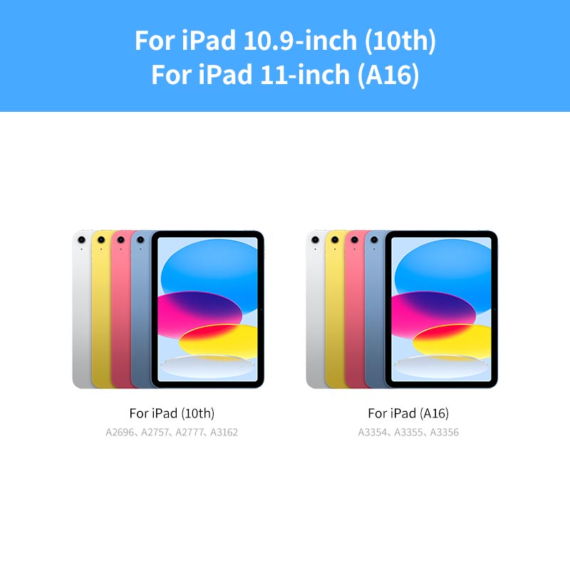 Premium Aluminum Magic Keyboard for iPad 10/ iPad 11 A16 Magnetic Keyboard Cover with Multi-Touch Glass Trackpad,ODM OEM