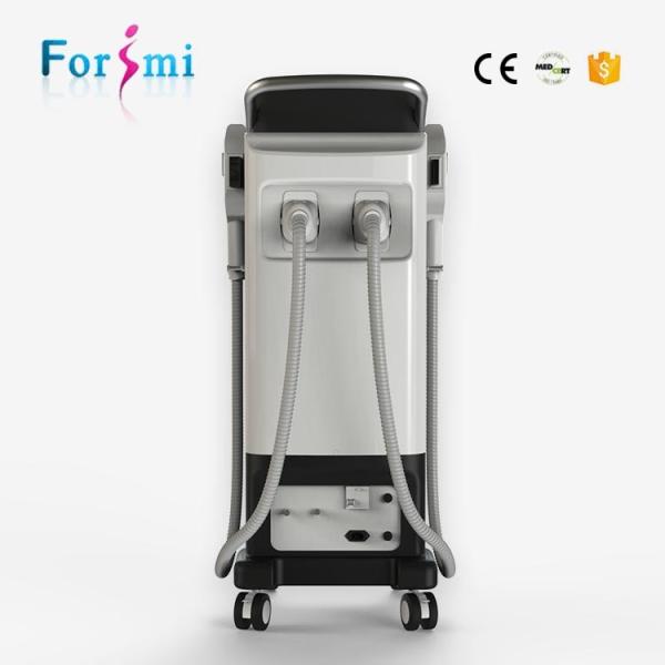 Manufacturer offer 2 handles best vertical shr e-light ipl hair epilation machine