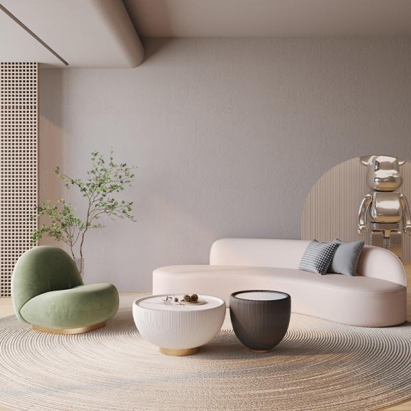 Почтовая упаковка Пятизвездочный отель Лобби Лоунг Диван с бархатной тканью