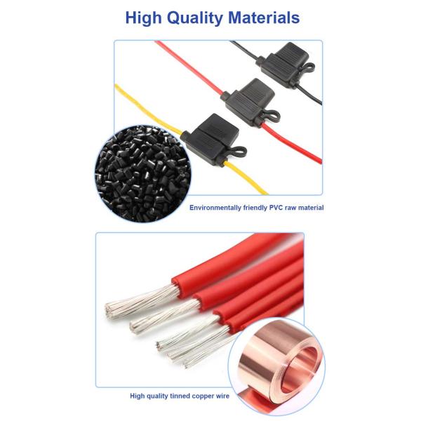 12V 10 Gauge Awg 20 25 40 Amp Атомный лезвие водонепроницаемый встроенный предохранитель