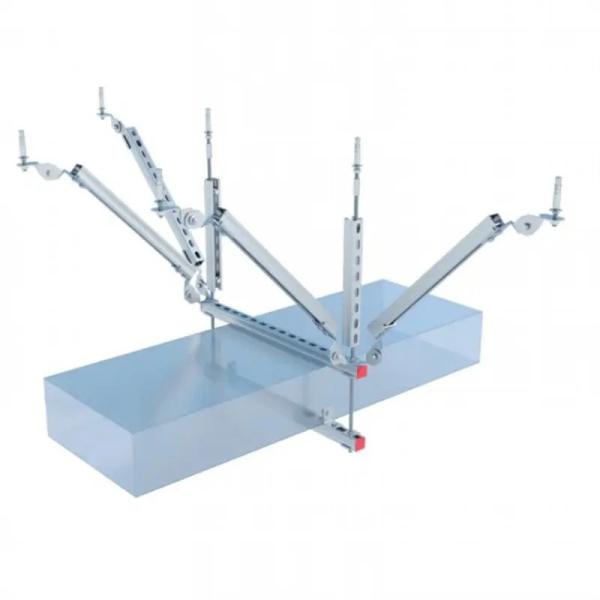 Earthquake Longitudinal Seismic Bracing Bracket Galvanized ISO9001