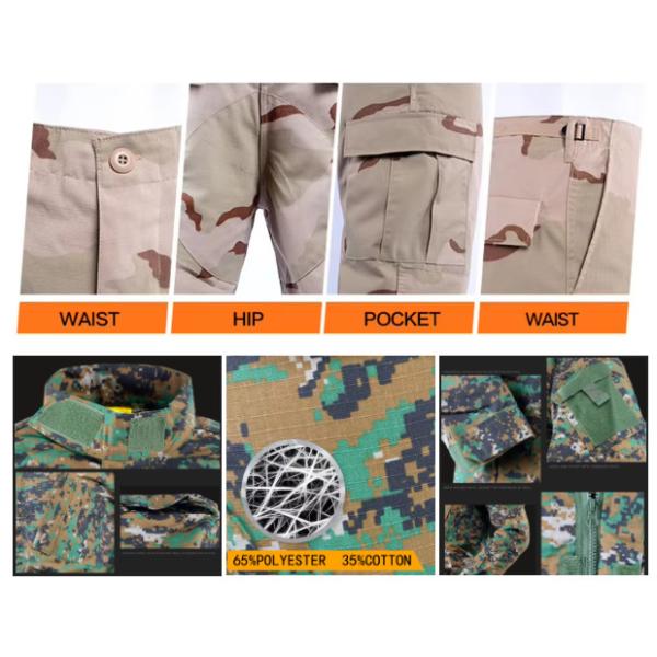 Men's Tactical Training Track Outdoor Trousers Kneepads Camo Custom Workwear Long Pants