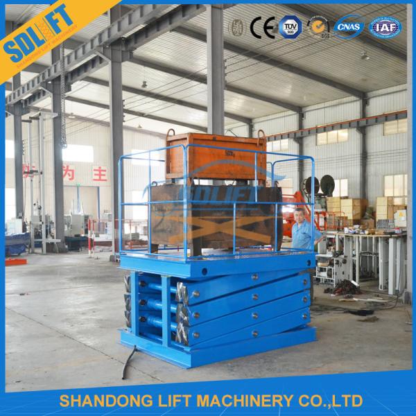 3tons 6m Warehouse Stationary Hydraulic Scissor Lift Cargo Lift Table Platform