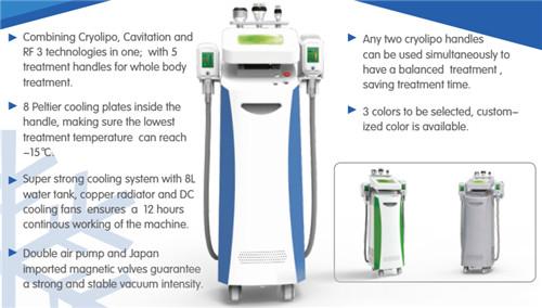 vertical cryo cryolipolysis fat freezing machine