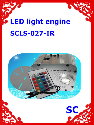27W led Super bright RGB twinkle and shooting star fiber optic light illuminator with IR remote control