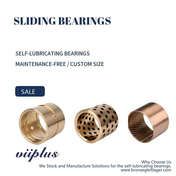 CUSN6 / CUSN8 - Bronze Bearing Rolled Self Lubricating Plain Bearing | Dry Sliding Bearing Gerollte Trockengleitlager