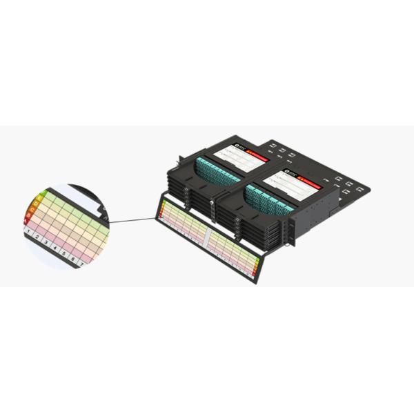 2U 288 Port MPO Fiber Optic Patch Panel With Layered Lockable Drawers