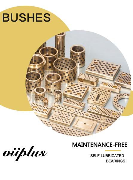 Oilless Self Lube Wear Plates Graphite plugged bronze wear plates C954 with Graphite plugs Standard Size