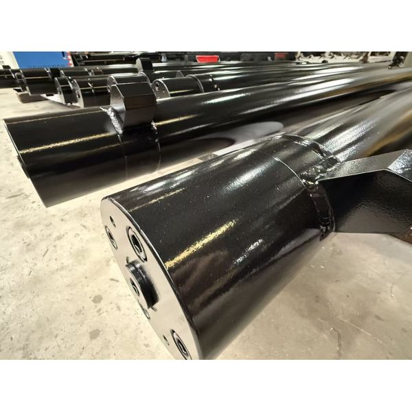 Custom Telescopic Hydraulic Cylinder High Tonnage Long Stroke Hard Chrome Plated For Crane