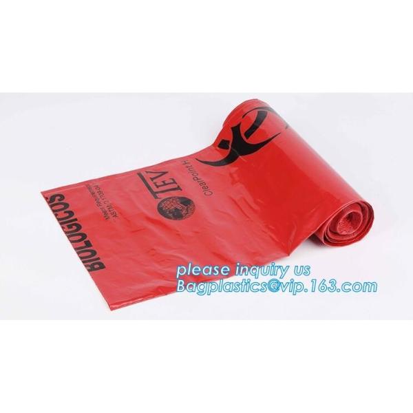 Cheap clavable 135C Biohazard Garbage Bags Medical Wast Bags for Sterilization Used in Hospital, PLA biodegradable clini