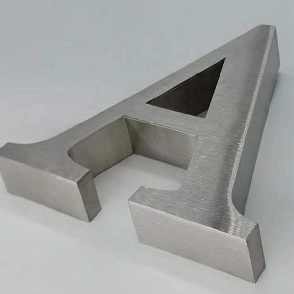 Нержавеющая сталь 3D металлические письма знак для Минцзян снег магазин на заказ Не освещенный