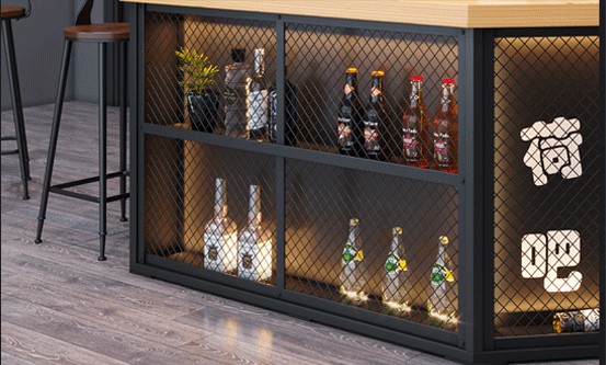 Mini LED Counter Height Nightclub Bar Table Modern Furniture