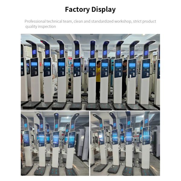 19 Inch LCD Touch Screen End Steel Body Analyzer Machine for Android Health Checkup
