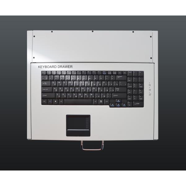 1U Rack Mount Клавиатурный ящик с сенсорным панелем Промышленная клавиатура