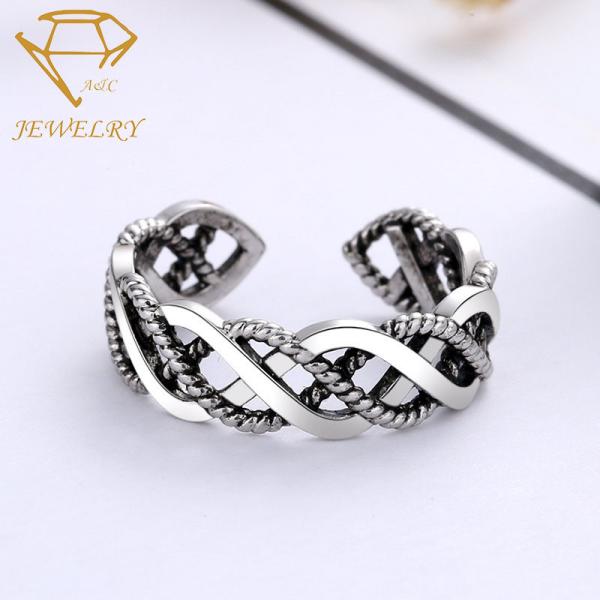 Antique Silver Plating 925 Sterling Silver Engagement Ring For Men