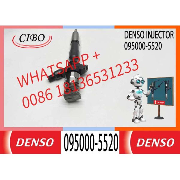 2KD 2KD-FTV 23670-0L010 095000-5520 Diesel Engine Parts Fuel Injector Common Rail Injector Assembly for Toyota Hilux Hiace 2.5D