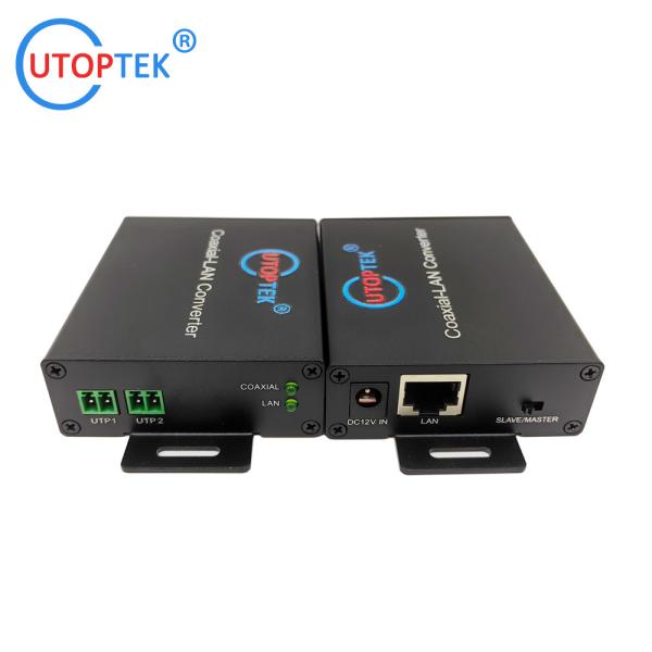 UT-1E2W-S/M Utoptek IP Ethernet over 2wire extender,Coaxial-LAN EOC Converter