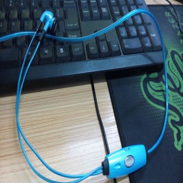 hot selling el earphone/ el wire earphone/ glow earphone